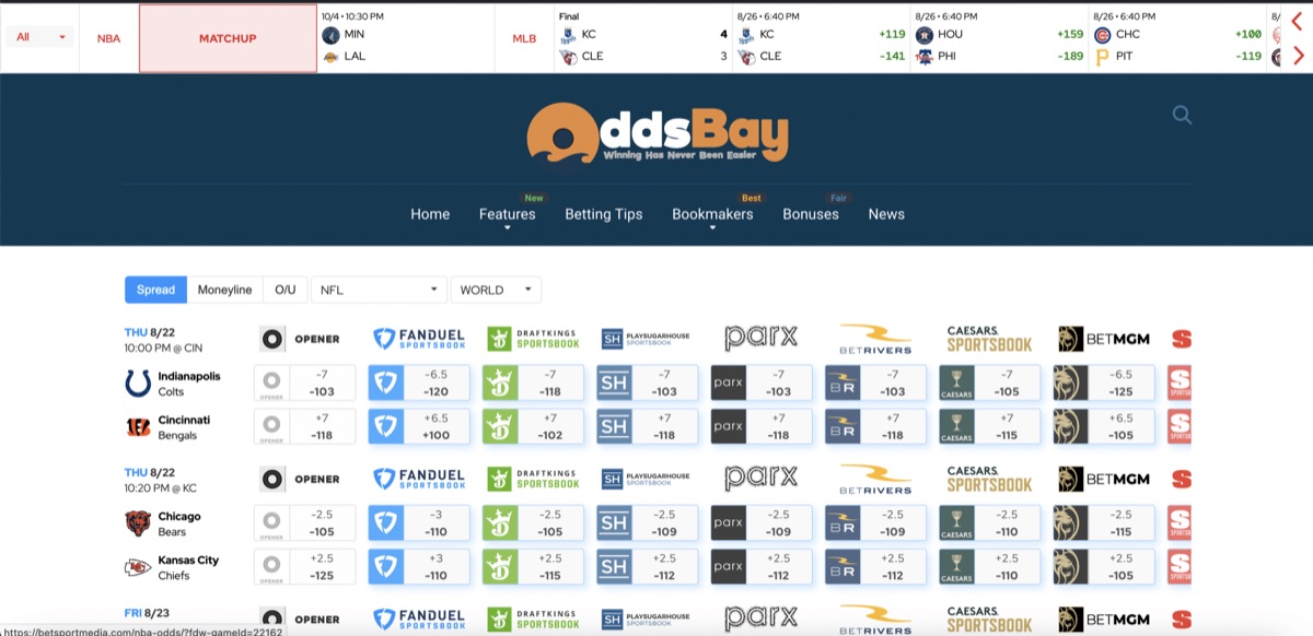 Project screenshot: Sports betting services and advice platform